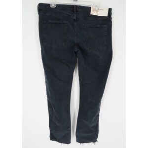 Agolde Toni Jeans Mid Rise Straight Leg Black Organic Denim‎ Size 31 New